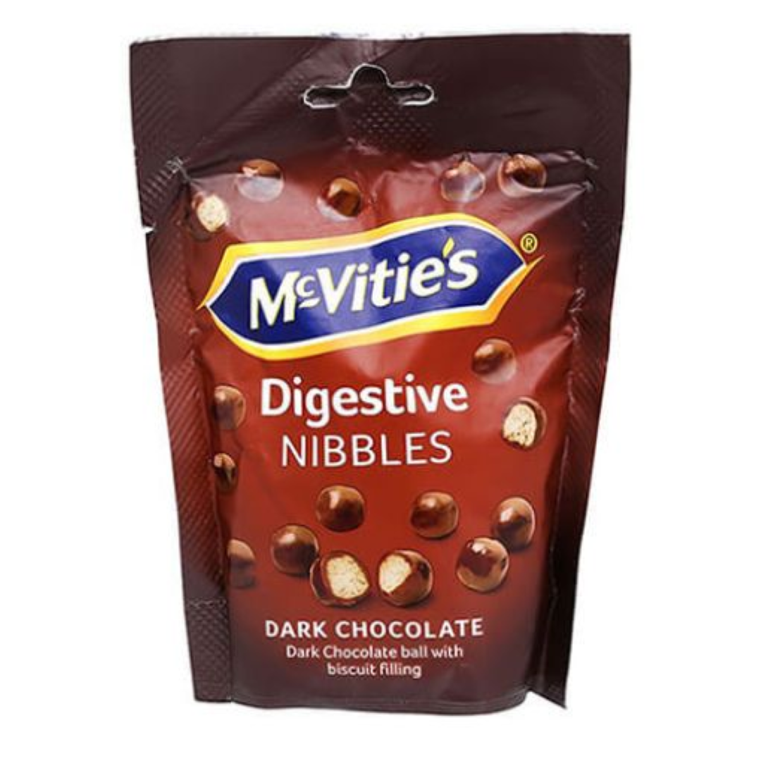 MCVITIES DIGESTIVE NIBBLES DARK CHOCOLATE 80G